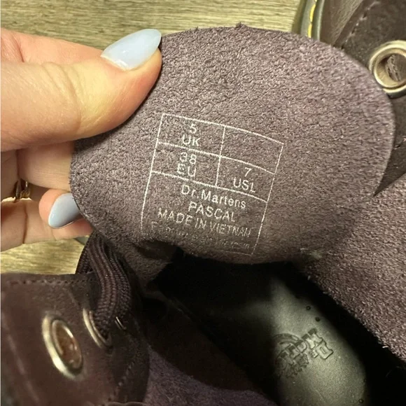 Dr. Martens 1460 Burgundy Lace Up Boots - Size 38/7 - Picture 5 of 5